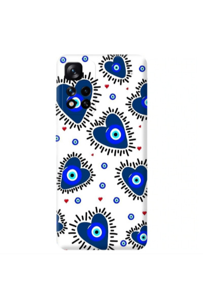 Other Xiaomi Redmi Note 11 Pro 5G Heart evil eye beads Transparent Silicone T...