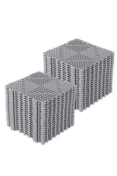 Garvee Pack of 50 interlocking rubber tiles (30 x 30 cm) – non-slip, waterpro...