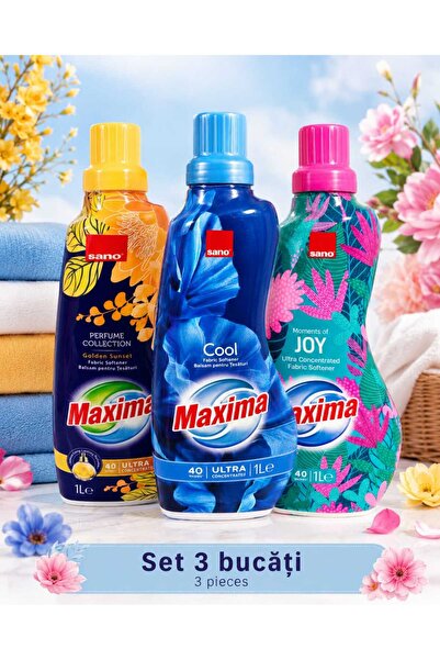 Sano Set 3 x Maxima Balsam de Rufe Ultra Concentrat 1 L – Golden Sunset, Cool...