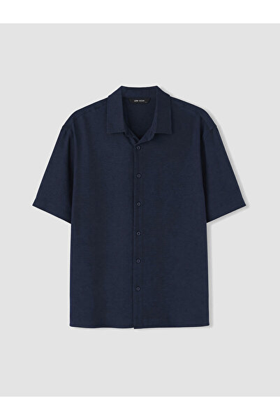 LC Waikiki Nevavm Regular Fit Dobby Men's Shirt with Difference