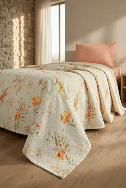Menderes Home La Notte Autumn Garden Single 3-Piece Pique Set 160X230 + 100X2...