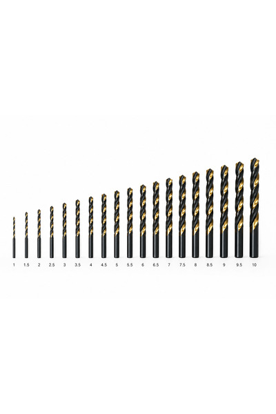 HSS-Co Kobaltlı Tam Taşlanmış Matkap Ucu Seti 19 Parça (1-10 mm)