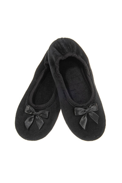 Amaryllis Slippers Μπαλαρίνα βελούδινη μαύρη Ελληνική