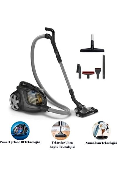 Philips Triactive Ultra Başlık ve Powercyclone 10 Teknolojisi ile Premium Toz...