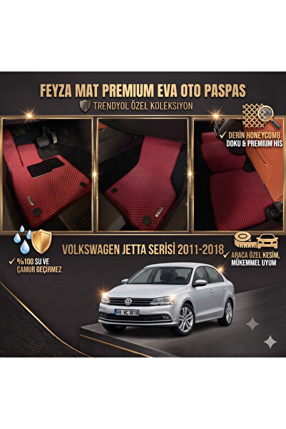 FEYZA OTO VOLKSWAGEN VW JETTA SERİSİ 2010-2018 ARACA ÖZEL EVA PASPAS TAKIMI M...