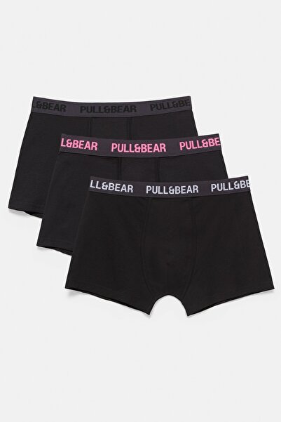 Pull & Bear 3'lü boxer seti