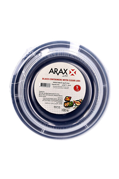ARAX Black Containers w/ Clear Lids RO16 5's