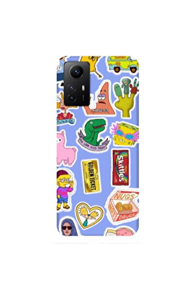 Other Xiaomi Redmi Note 12s best cartoons Light Purple Colored Silicone TPU Θήκη