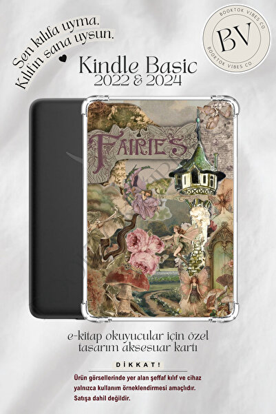 BookTok Vibes Co. Faeries Kolaj Temalı Artsy Insert - Kindle ve Kobo E-Kitap ...
