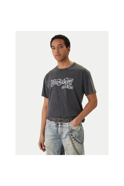 VERSACE JEANS COUTURE Ανδρικό T-Shirt 80GAHB02 CJB02 Μαύρο