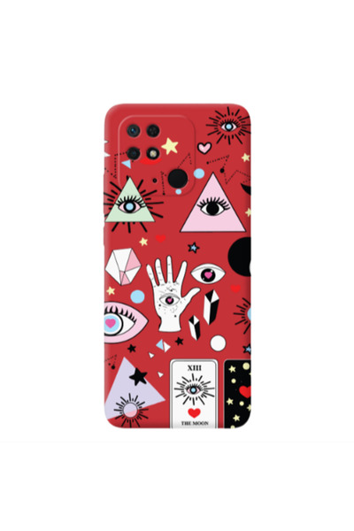 Other Xiaomi Redmi 10C Pyramid eyes Red Colored Silicone TPU Θήκη