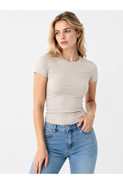 POLYMOOD Women's 95% Cotton Body-Fitting Full Length Slim Fit Lycra Blouse-T-...