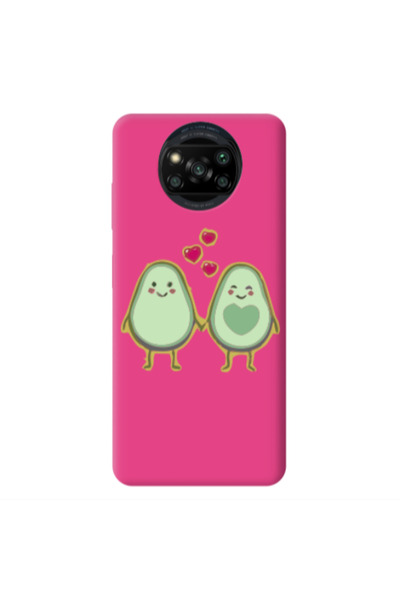 Other Xiaomi Poco X3 /X3 Pro Avocados Fuchsia Colored Silicone TPU Θήκη