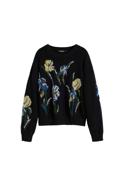 Desigual Pulover de damă 25WWJF36 Negru