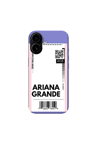 Other Apple Iphone 16 plus Ariana Grande AGB Purple Colored Silicone TPU Θήκη