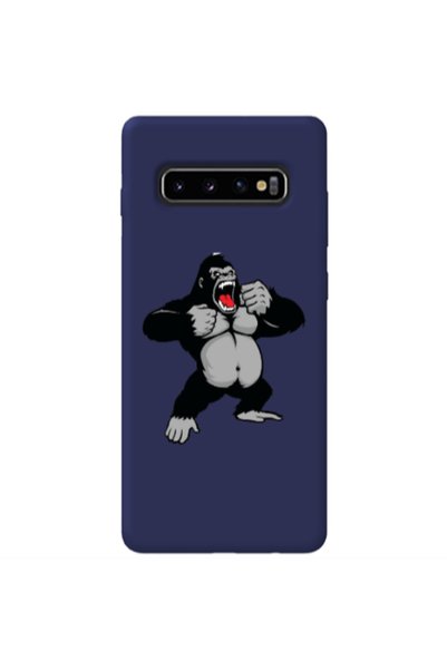 Other Samsung S10 Angry Gorilla2 Dark blue Colored Silicone TPU Θήκη