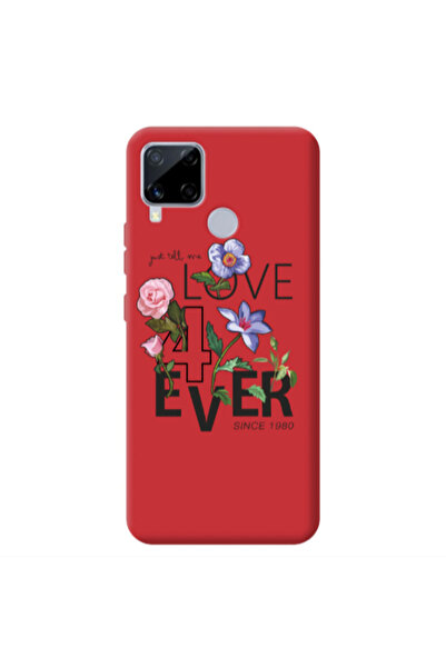Other Realme C25 Love for ever Red Colored Silicone TPU Θήκη