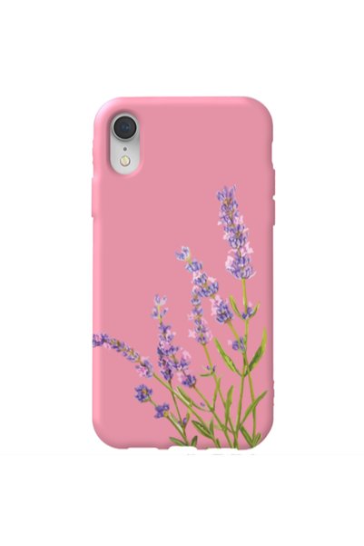 Other Apple iPhone Xr Flowers 8 Pink Colored Silicone TPU Θήκη