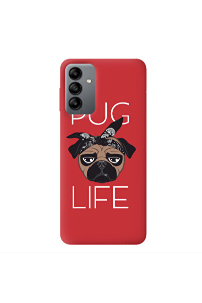 Other Samsung A04S Pug Life Red Colored Silicone TPU Θήκη