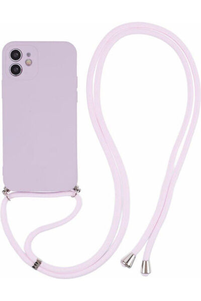 OEM Θήκη Πλάτης Σιλικόνης με Λουράκι Μωβ (iPhone 11) Κωδικός: 01IPH5551