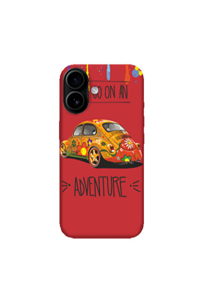 Other Apple Iphone 16 plus Adventure Red Colored Silicone TPU Θήκη