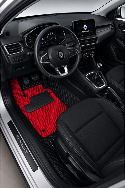 PASPASGRAFT Renault Siyah 8D Deri Tam Kaplama Havuzlu Oto Paspas + Siyah EVA ...