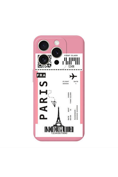 Other Apple Iphone 16 Pro Paris FRA Pink Colored Silicone TPU Θήκη