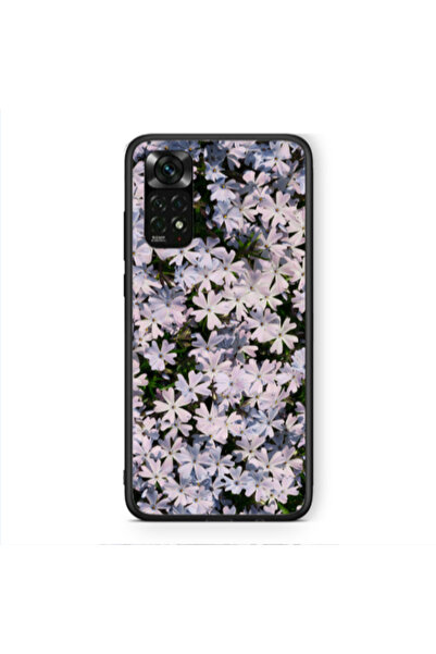 Other Xiaomi Redmi Note 11 Pro 5G Flowers white Black Glossy Θήκη
