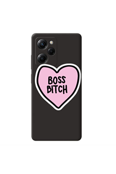 Other Xiaomi Poco X5 Pro Boss Bitch Black Colored Silicone TPU Θήκη