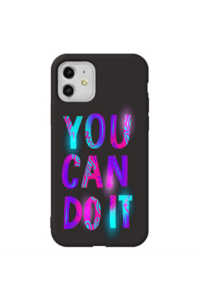 Other Apple iPhone 11 You Can Doit Black Colored Silicone TPU Θήκη