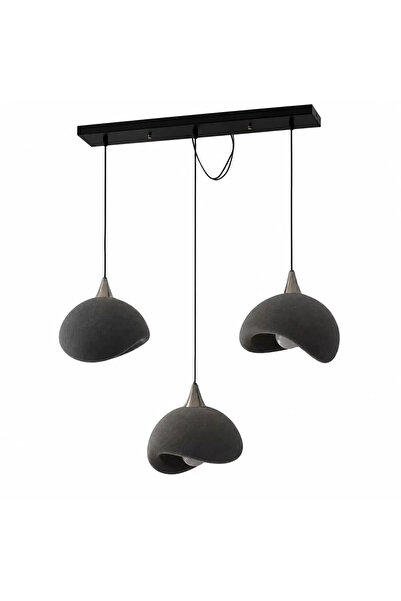 tigea accessories Beton Görünümlü 3D PLA Plastik İskandinav Tarz Sarkıt Avize...
