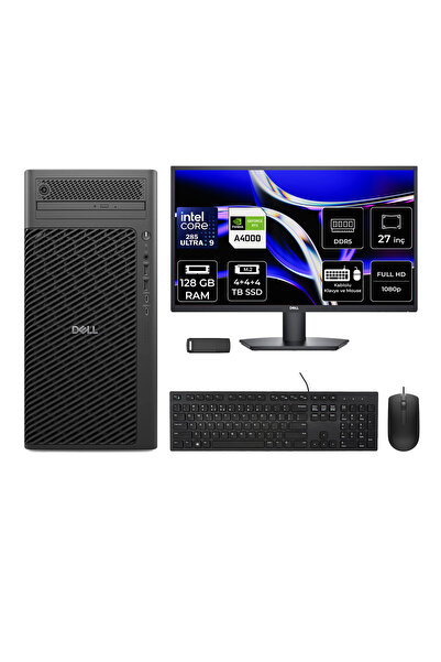 Dell Pro Max T2 Core Ultra 9 285 RTX 4000 Ada 20GB 128GB RAM 12TB SSD 27" FHD...