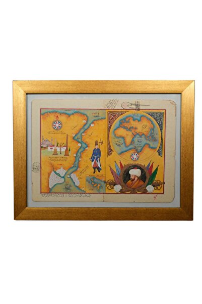 GALERİ ATMACA SANATEVİ Tarihi Deniz Rotası ve Osmanlı Denizcisi Minyatür Tablosu