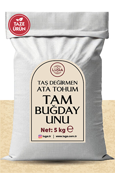 Luga Ata Tohum Tam Buğday Unu 5 Kg - Katkısız, Taş Değirmende Öğütülmüş, Yeni...