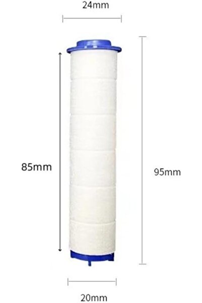 Yıldızan Filtered Shower Head, 5-Stage Water Flow, High Pressure, Anti-Limesc...