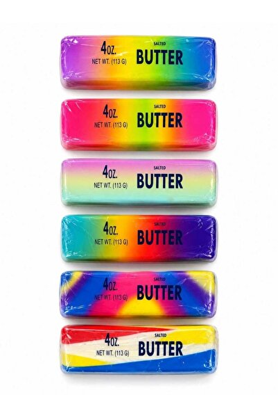 Generic Jucarie Antistres Squishy in Forma de Unt 4oz (113g) – Curcubeu, Culo...