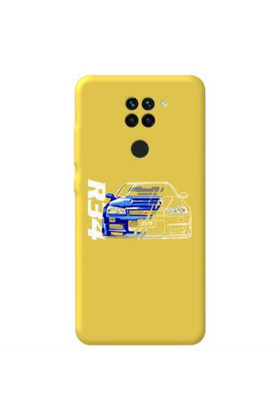 Other Xiaomi Redmi Note 9 Blue R34 Yellow Colored Silicone TPU Θήκη