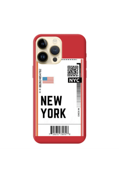Other Apple iPhone 13 Pro Max New York NYC Red Colored Silicone TPU Θήκη