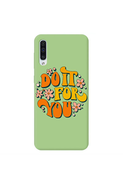 Other Samsung A50 Do it For You Light Green Colored Silicone TPU Θήκη
