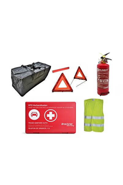Avex Kit de siguranță rutieră din 6 piese, compus din un stingător de incendi...