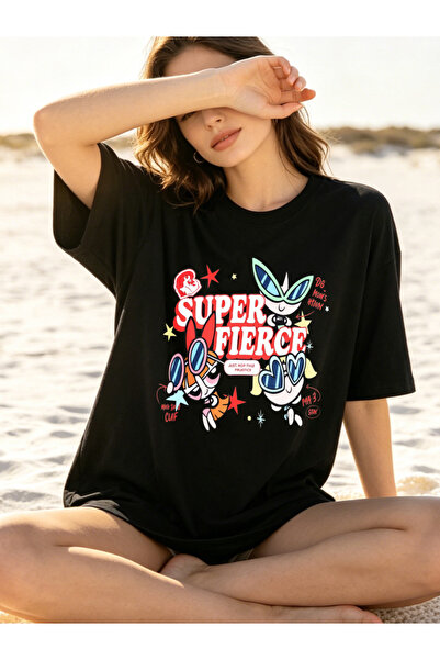 Fleck Casual Graphic T Shirts For Men Super Fierce Looney Tunes Characters Pe...