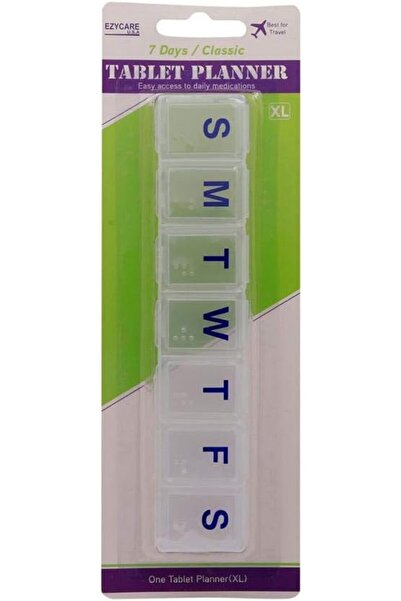 EzyCare Push N Button Weekly Tablet Planner