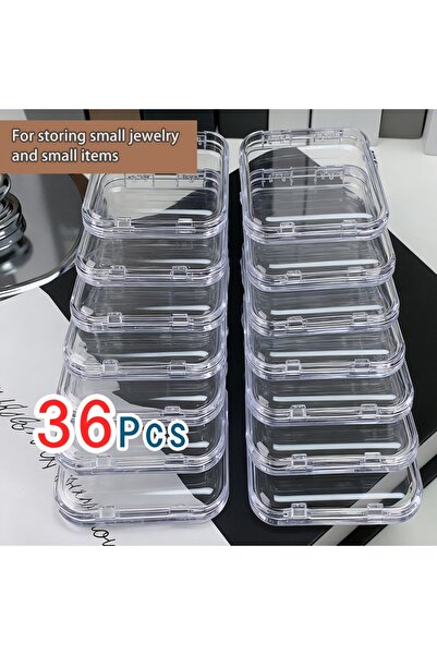 Choice 36Pcs 36Pcs Press-on Nail Storage Box Acrylic Transparent Container Je...