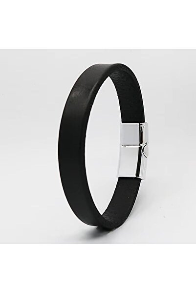 choice2 black Simple Vintage Cowhide Leather Bracelet for Men Versatile Creat...