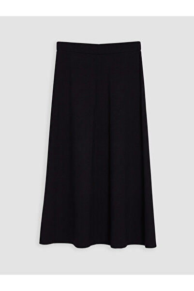 LC Waikiki Trendlucky Modal Textured Flared Skirt with Elastic Waist and Cont...