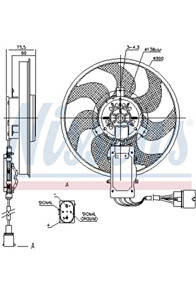 Nissens Ventilator Radiator AUDI Q7 PORSCHE CAYENNE VW TOUAREG