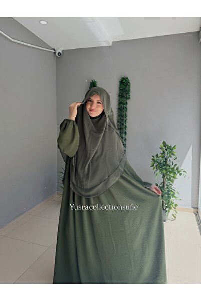Yüsra Collection طقم فستان وأوشحة أيروبين مكون من قطعتين مقاس 2 بوصة