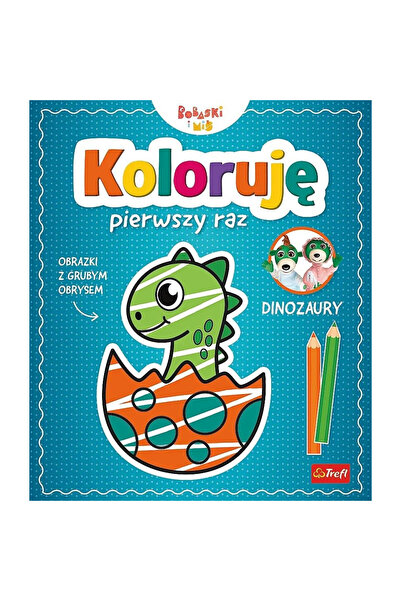 OEM Carte de colorat Trefl Books Dinozauri pentru copii 0-2 ani