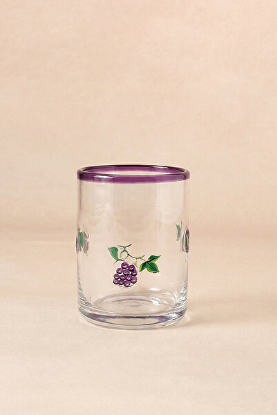 Karaca Grape Üzüm Desenli Meşrubat Bardağı 420 ml Mor