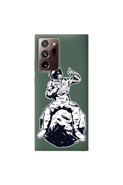 Other Samsung Note 20 Plus ice cream in space Dark Green Colored Silicone TPU...